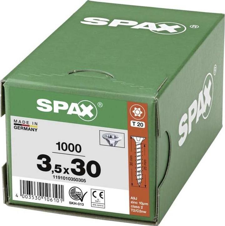 Produktbild Spax Senkmultikopf T-Star Plus T20 Vollgewinde Wirox (1000 Schrauben pro Stück)
