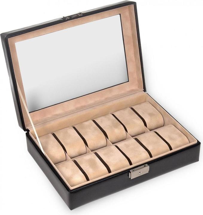 Produktbild Sacher 2119.010443 - Uhrenetui für 12 Uhren new classic schwarz Leder