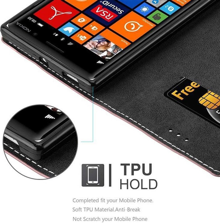 Actual product image Cadorabo Book X Wallet Cover (Nokia Lumia 830)