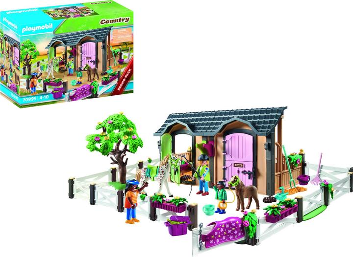 Image du produit Playmobil Cours d'équitation avec boxes pour chevaux (70995, Playmobil Country)