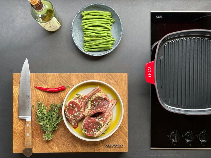 Image du produit Woll Grillpfanne Iron mit Steakpresse Chili (Poêle à grillades, Fonte)