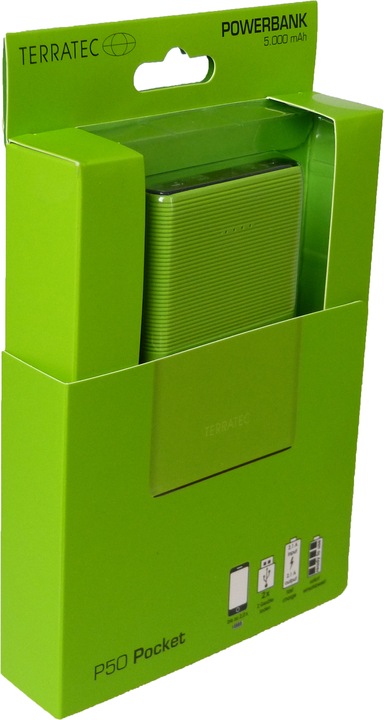 Image du produit Terratec Pochette P50 (5000 mAh, 18.50 W, 18.50 Wh)