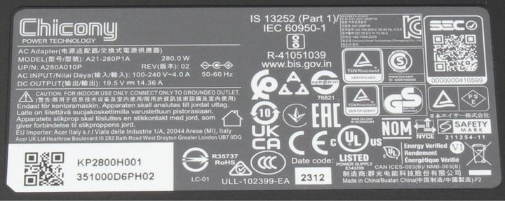 Produktbild Acer KP.28001.001 (280 W)