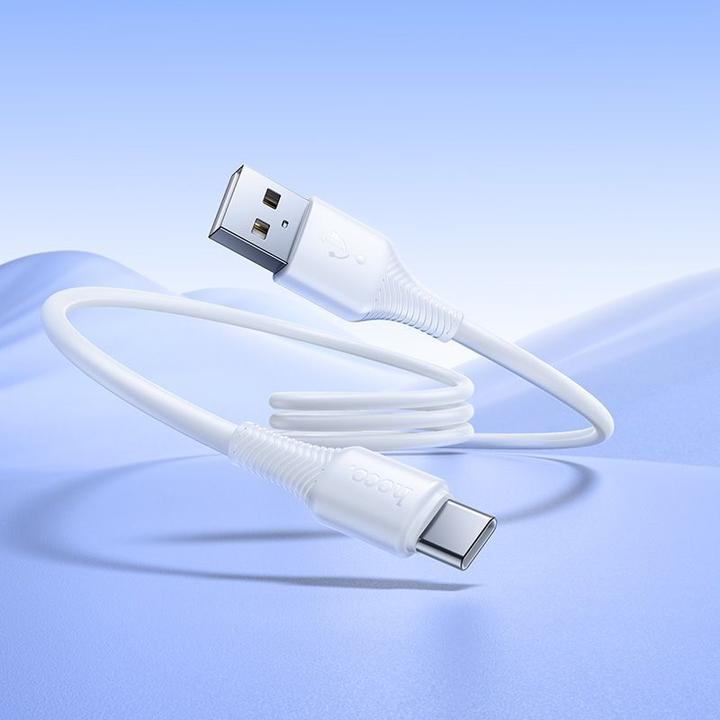 Actual product image Hoco Cable Cable USB A to USB C 3A 1 m X120 white (1 m, 60 W)