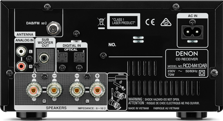 Produktbild Denon D-M41DAB (Bluetooth, CD Player, 2x 30 W)
