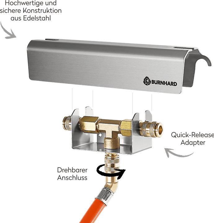 Actual product image Burnhard Gas cylinder adapter