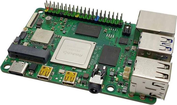 Allnet Rock Pi 4 Model C+ 4GB RK3399T mit Dualband 2.4/5GHz WLAN/Bluetooth 5.0