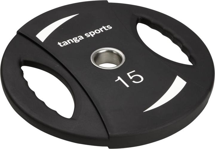Actual product image Tanga Sports TPU weight plate, 15 kg