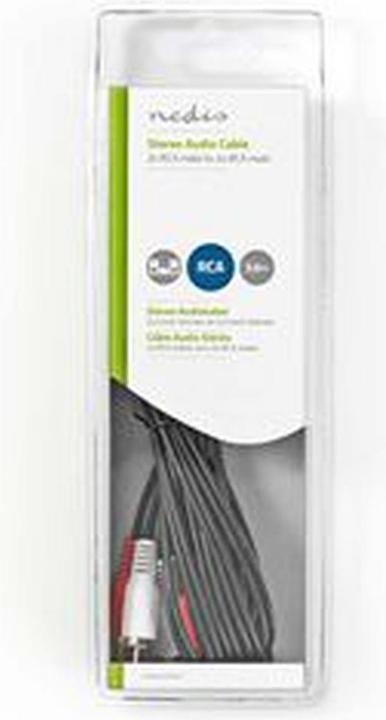 Produktbild Nedis Valueline Audiokabel Stereo, 2 x Cinch-Stecker auf 2 x Cinch-Stecker, 3 m, Schwarz (3 m, Cinch Kabel)