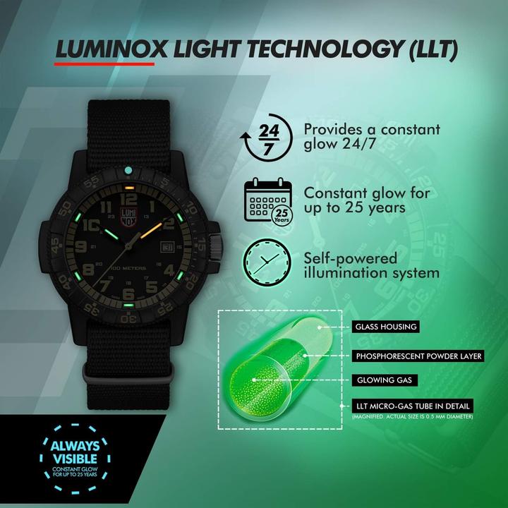 Actual product image Luminox Leatherback Sea Turtle Giant 0320 Series (Analogue wristwatch, Swiss made, 44 mm)