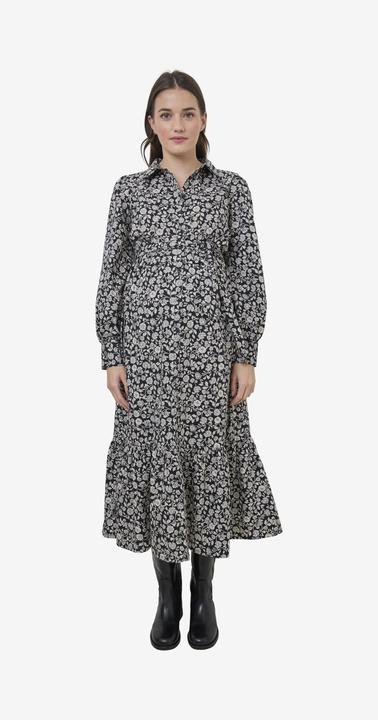 Actual product image Vertbaudet Geblümtes Kleid für Schwangerschaft und Stillzeit mit Knopfleiste (46)