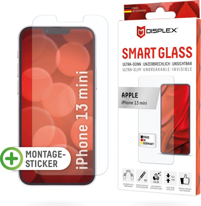 Produktbild Displex Smart Glass, Displayschutzfolie (1 Stück, Apple iPhone 13 mini)