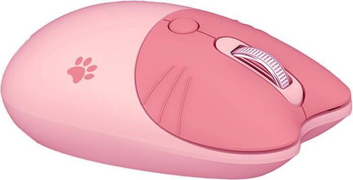 Actual product image Mofii Wireless mouse M3AG (Pink) (Cable)