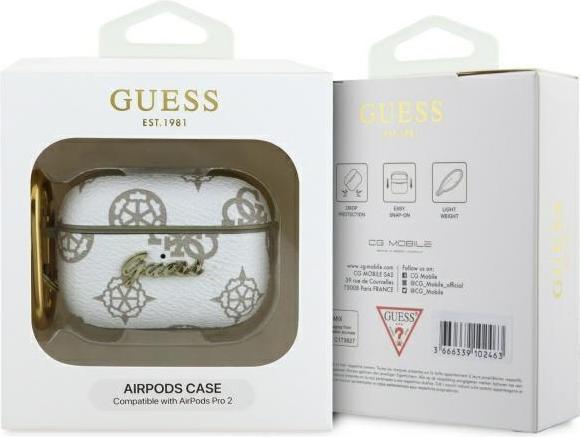 Produktbild Guess GUAP2PG4GPH AirPods Pro 2 (2022/2023) cover biały/white 4G Hook (Kopfhörer Tasche)
