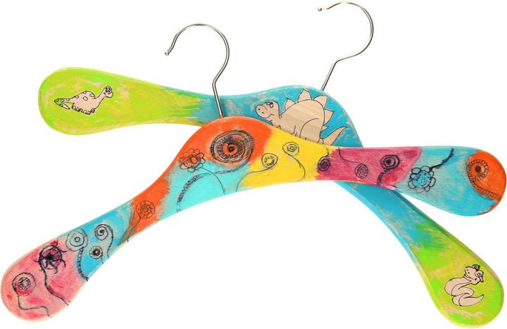 Actual product image Playwood Decorate your own wooden clothes hanger