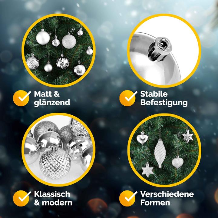 Image du produit Deuba Décorations pour l'arbre de Noël 103 pcs (103 -pièce)