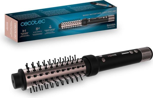 Image du produit Cecotec Bamba InstantCare Curly AirFlow Hair Straightening Brush 30mm Ceramic Coating Rotating Head