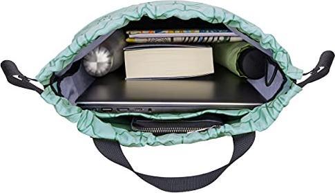 Immagine prodotto Only-Bags.Store Borsa da ginnastica Mint - No 7 - Zaino per lo sport e i festival - Borsa zaino piccola con tasca (11 l)