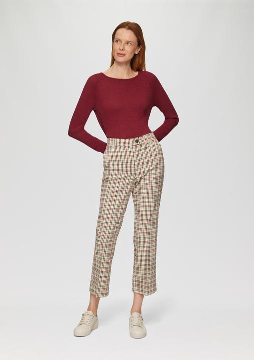 Produktbild S.Oliver T-Shirt Langarmshirt mit Flammgarnstruktur und Raglanärmeln (36)