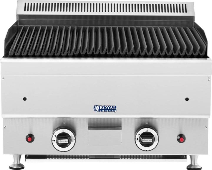Produktbild Royal Catering Lavastein-Grill Erdgas 2 x 7200 W 50 x 47 cm 4,5 kg Lavastein 0 - 460 °C (7.20 kW)