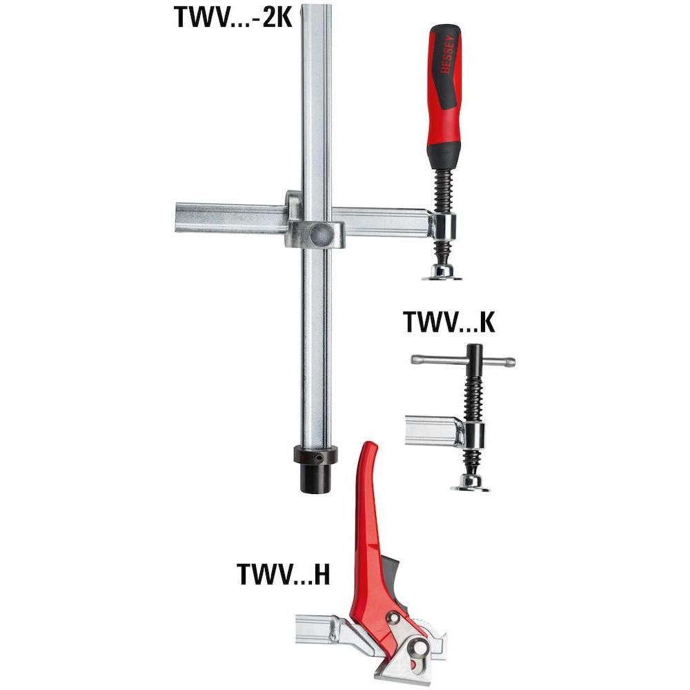 Bessey, Schraubstock + Zwinge, Hebelzwinge für Schweisstische (300 mm)