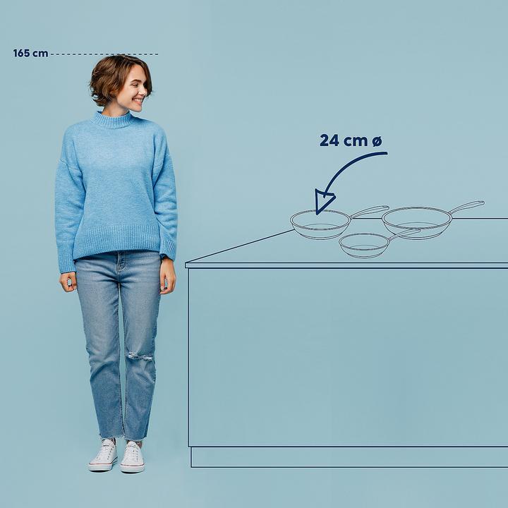 Image du produit Kela Poêle Flavoria (24 cm, Poêle à frire, Acier inoxydable)