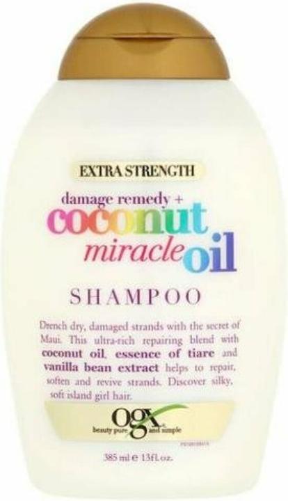 Actual product image Ogx Coconut Miracle Oil shampoo 385 ml (385 ml, Liquid shampoo)
