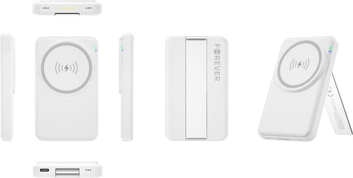Immagine prodotto Forever MACS-100 stazione di ricarica wireless magnetica con power bank bianco 5in1 (20 W)
