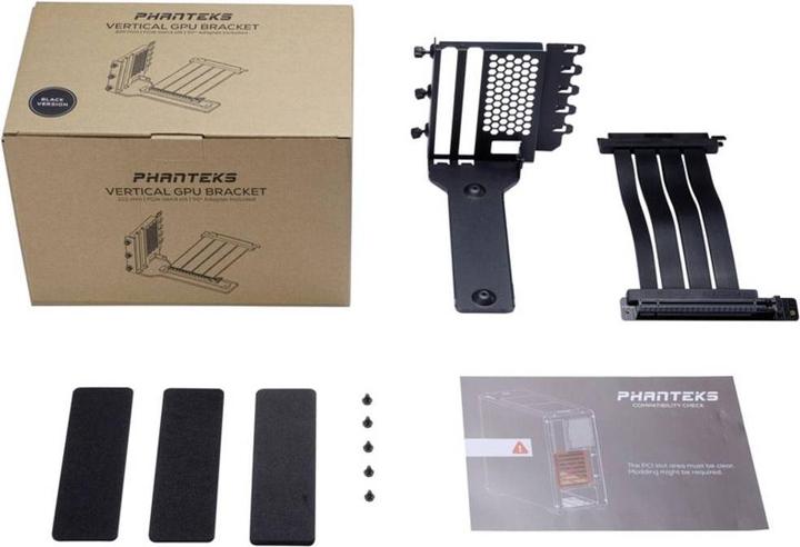 Produktbild Phanteks GPU-Bracket II + PCI-E 4.0 x16 Riser Flachband-Kabel