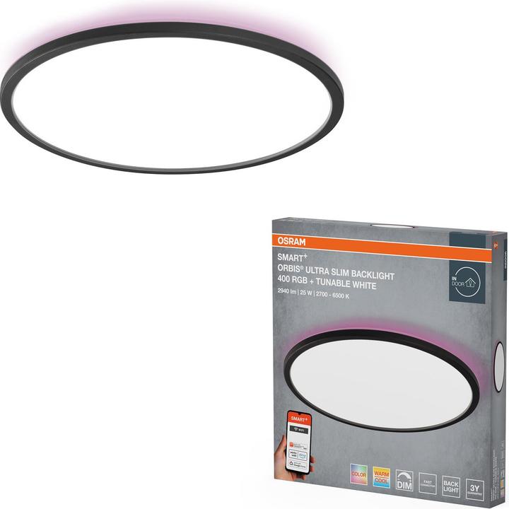 Produktbild Osram SMART+ ORBIS Ultra Slim Backlight Black 400mm RGB + TW (1870 lm)