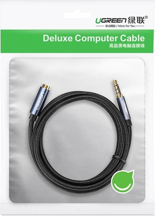 Image du produit Ugreen AUX jack audio extender 3.5 mm AV118, 0,5m (blue) (0.50 m, Jack 3,5 mm (AUX))