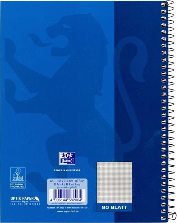 Produktbild Oxford Collegeblock (A5, Kariert, Weicher Einband)