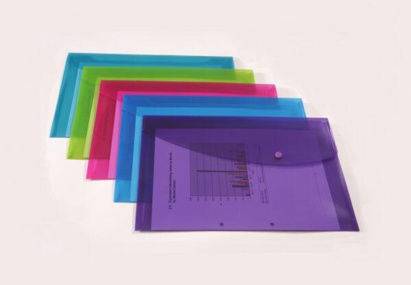 Produktbild Rapesco Dokumentenmappe A4+, assortierte Farben, 40 Stück, Typ (A4+, 40x)