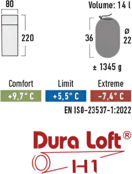 Produktbild High Peak Schlafsack Frazer 200 (230 cm)