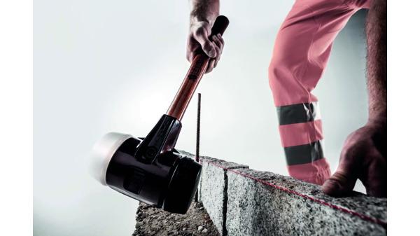 Actual product image Halder SIMPLEX soft-face hammer 50 RUBBER/SUPERPL. TE SIMPL (1105 g)
