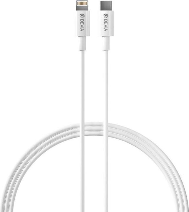 Immagine prodotto Devia Caricatore da parete Rocket PD 20W 1x USB-C bianco + cavo USB-C - Lightning (20 W, 1 porzione)