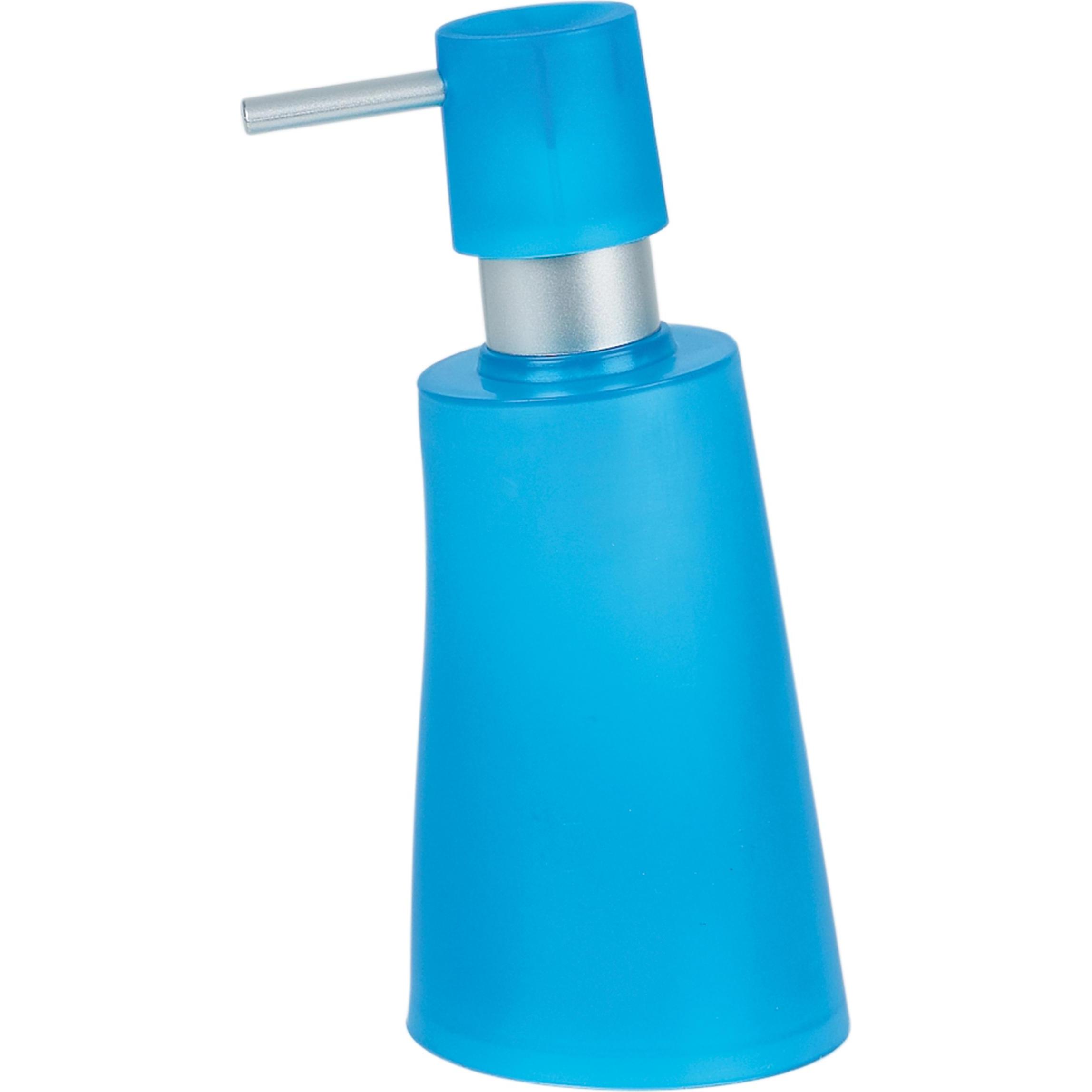 spirella, Seifenspender + Seifenschale, Seifenspender Move 0.3 l, Blau, Kunststoff