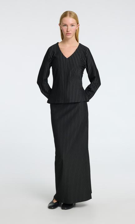 Produktbild Selected Nadelstreifen Top mit V-Ausschnitt (S)