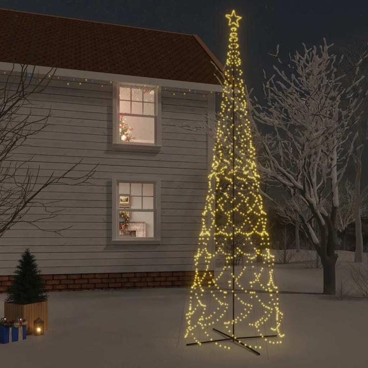 Produktbild vidaXL LED-Weihnachtsbaum Kegelform Warmweiss 3000 LEDs 230x800 cm