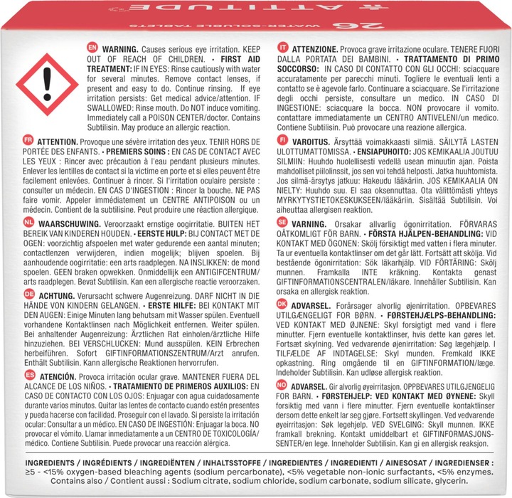Immagine prodotto Attitude Linguette Nature+ lavastoviglie (Cappellotti, 26 x)