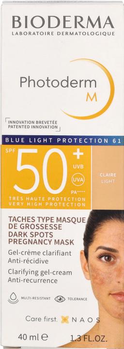 Produktbild Bioderma Photoderm M SPF50+ claire (Sonnencreme Gesicht, SPF 50, 40 ml, 66 g)