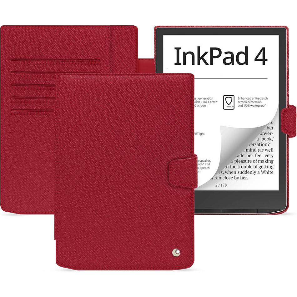 Noreve Lederschutzhülle PocketBook InkPad 4 (Pocketbook InkPad 4), eReader Zubehör, Rot