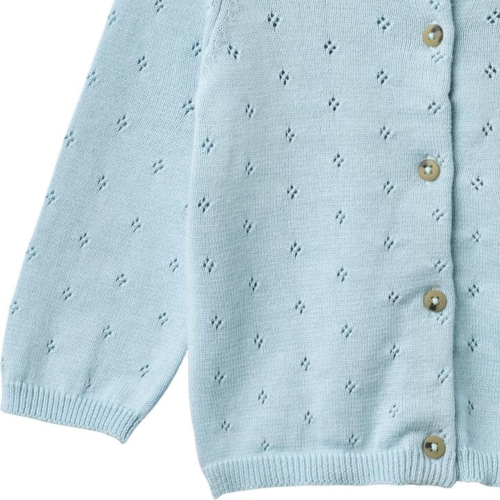 Produktbild Wheat Baby Strickjacke Maia summer sky (80)