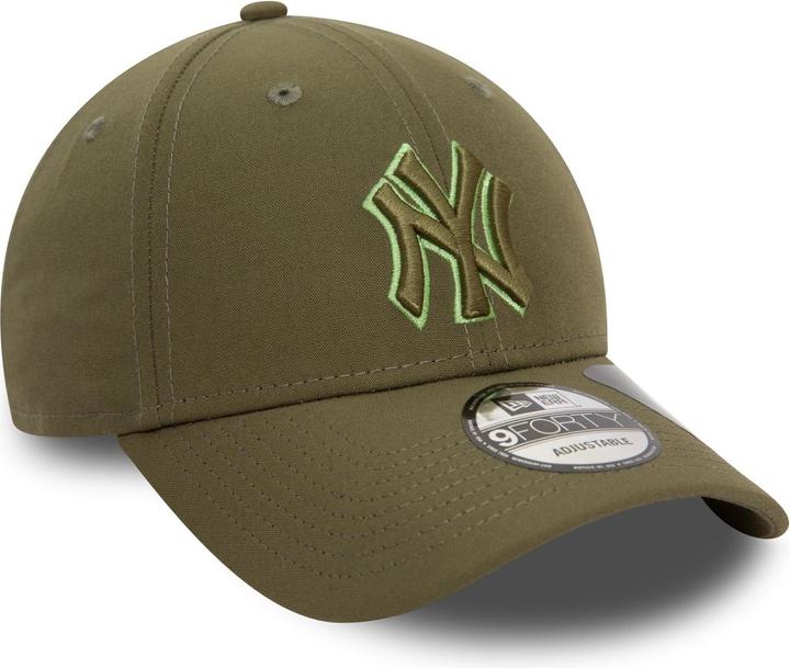 Actual product image New Era 9Forty Strapback Cap - OUTLINE New York Yankees olive