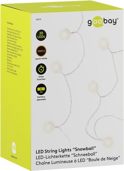 Produktbild Goobay Schneeball (3.15 m)