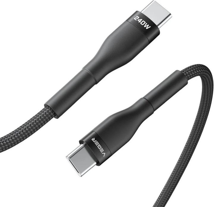 Produktbild Veger Cable Cable Typ C to Typ C PD 5A 240W CC03 1,5 m black (1.50 m, 240 W)