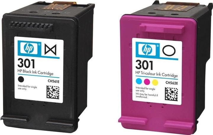 Produktbild HP 301 2-pack (M, BK, C, Y)