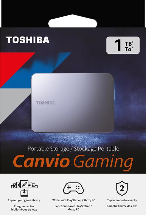 Productafbeelding Toshiba Canvio Gaming 1TB Dark Grey (1 TB)