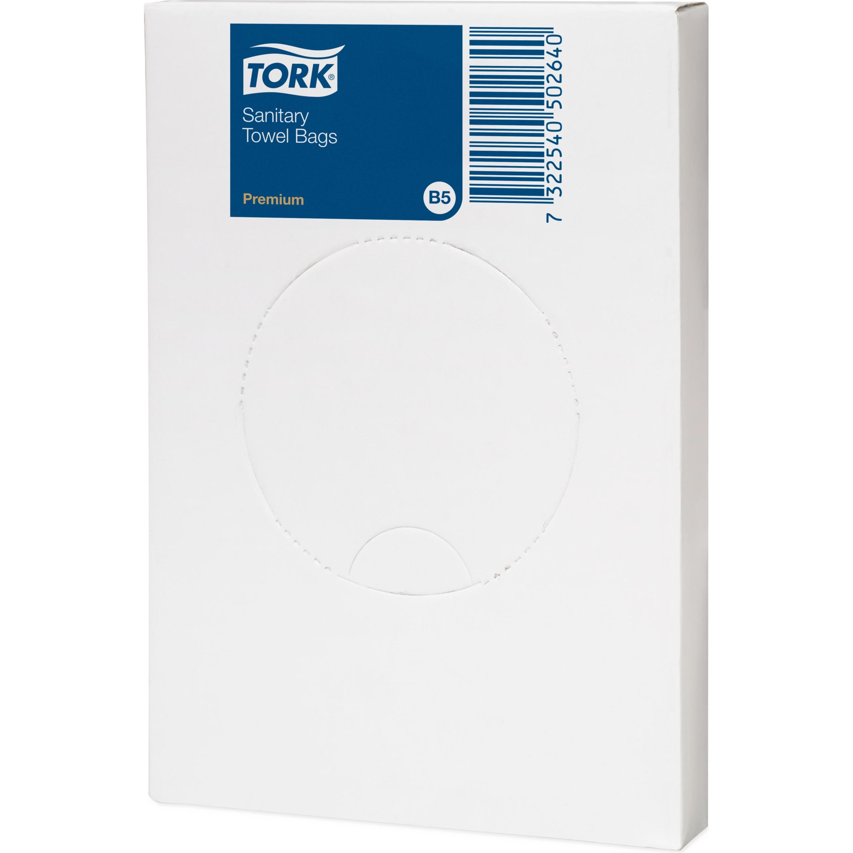Tork Hygienebeutel Premium B5 204041 HDPE, Abfallsack, Weiss