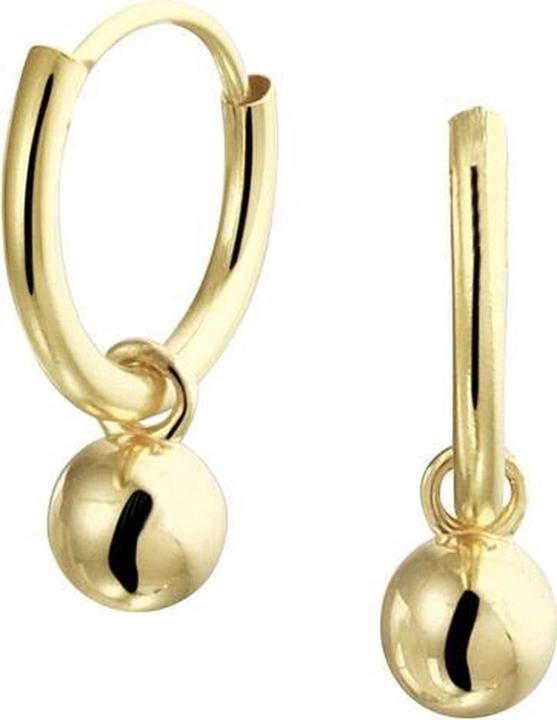 Marie Celeste Oorringen mit Kleiderbügel Bolletjes - 11 mm - Gold